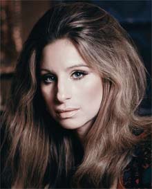 Pop music singer Barbra Streisand