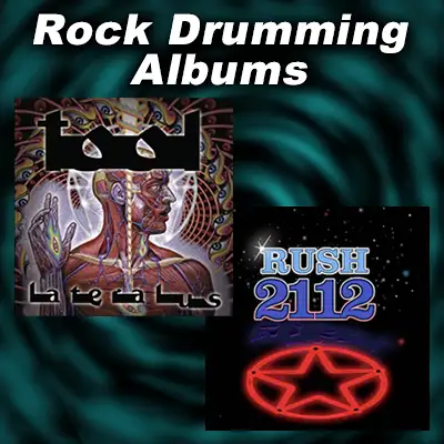 album covers Lateralus and Brain Salad Surgery