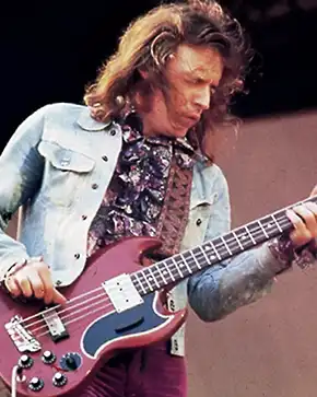 Rock music bassist Jack Bruce of Cream