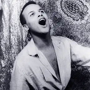 Calypso music singer Harry Belafonte singing