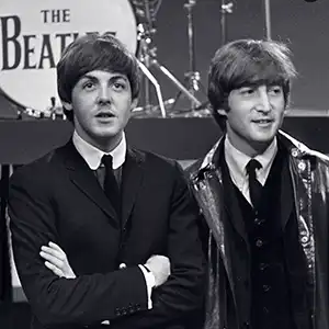 Beatle members John Lennon, Paul McCartney
