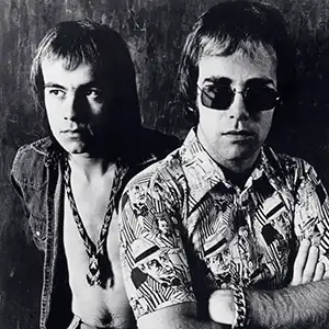 Songwriting team Elton John, Bernie Taupin