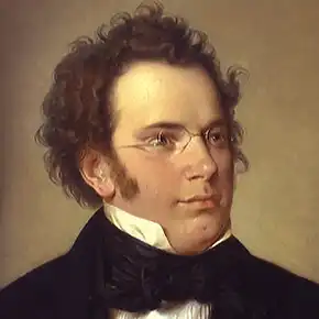 Franz Schubert Portrait painting of composer Franz Schubert