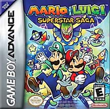 Mario & Luigi: Superstar Saga GBA game cover
