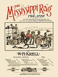 Ragtime tune Mississippi Rag sheet music cover