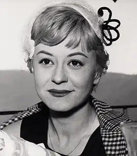 Actor Giulietta Masina in the movie Nights of Cabiria