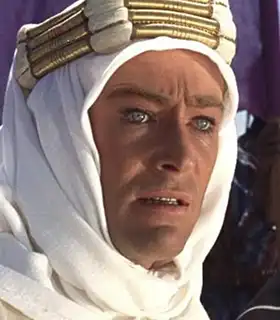 Actor Peter O'Toole in the movie Lawrence of Arabia