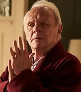 Actor Anthony Hopkins in the movie The Father