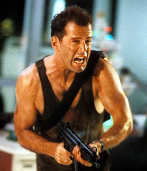 Bruce Willis Bruce Willis from the action movie Die Hard