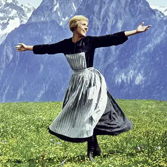 The Sound of Music Scene of Julie Andrews from The Sound of Music