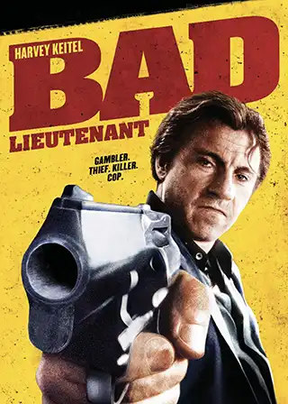DVD cover for the 1992 movie Bad Lieutenant