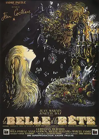 Poster for the 1946 movie Beauty and the Beast