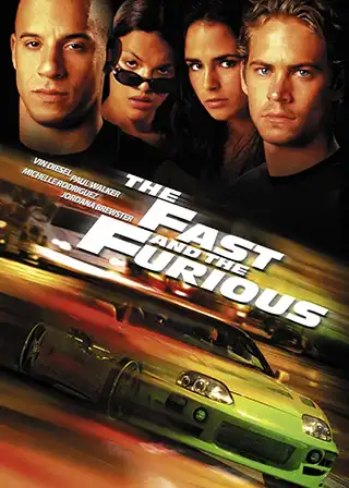 Poster for the movie The Fast and the Furious