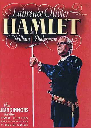 Poster for the 1948 movie Hamlet