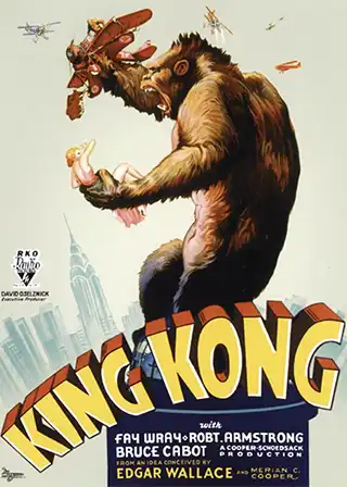 Poster for the 1933 movie King Kong