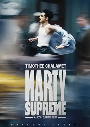 Poster for the movie Marty Supreme