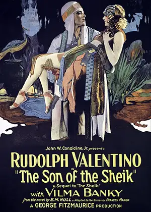 Poster for the movie The Son of the Sheik
