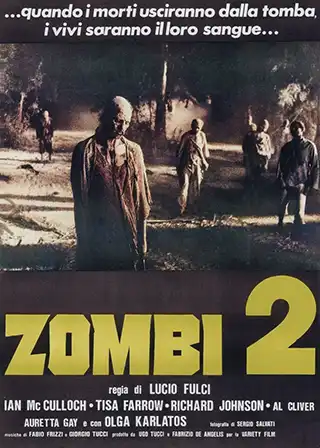 DVD cover for the movie Zombi 2