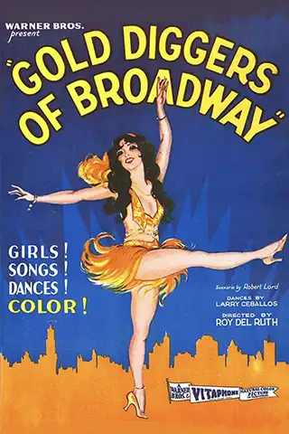 Poster for the 1929 movie Gold Diggers of Broadway