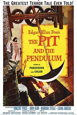 Poster for the 1961 movie Pit and the Pendulum