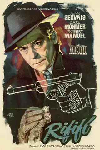 Poster for the 1955 movie Rififi