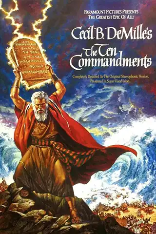 Poster for the 1956 movie The Ten Commandments