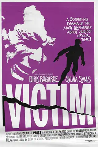 Poster for the 1961 movie Victim