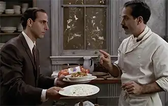 Kitchen scene from the movie Big Night