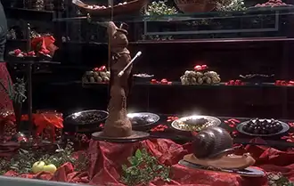 Dining scene from the movie Chocolat