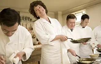 Kitchen scene from the movie Julie & Julia
