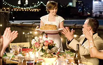 Dining scene from the movie Julie & Julia