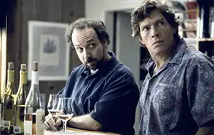 Miles and Jack at a wine bar from the movie Sideways