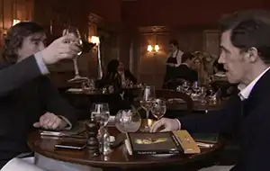 Steve Coogan and Rob Brydon at fancy restaurant from the movie The Trip