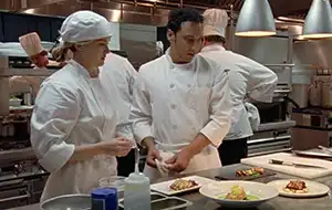 Kitchen scene from the movie Today's Special