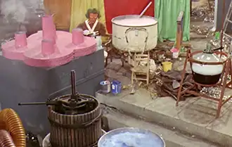 Kitchen scene from the movie Willy Wonka and the Chocolate Factory