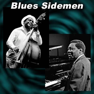 Blues musicians Willie Dixon and Pinetop Perkins