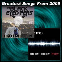 record cover art for I Gotta Feelin' and Boom Boom Pow