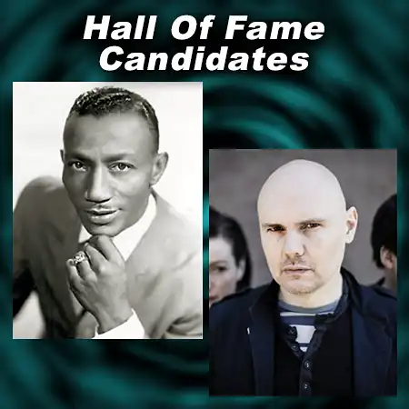 Four pictures of unlikely Rock And Roll Hall of Fame candidates