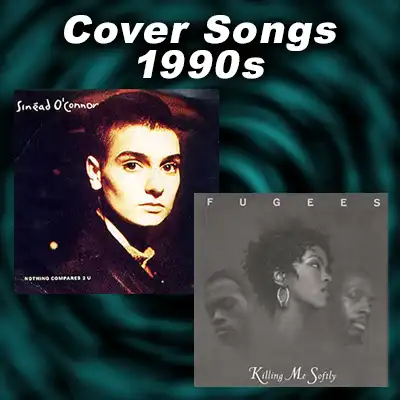 Two record sleeves for Nothing Compares to U and Killing Me Softly with His Song