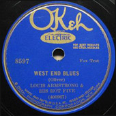West End Blues vinyl record lable