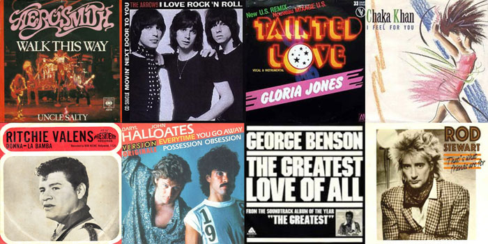 Cover Songs and remakes 1980s collage image