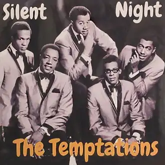 Silent Night by The Temptations record sleve cover art